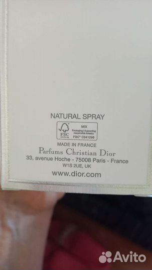 Парфюм женская dior