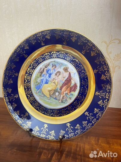 Блюдо Мадонна кобальт Германия