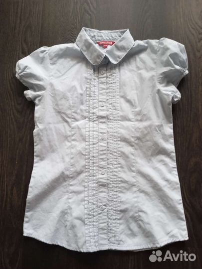 Рубашка школьная для девочки 128