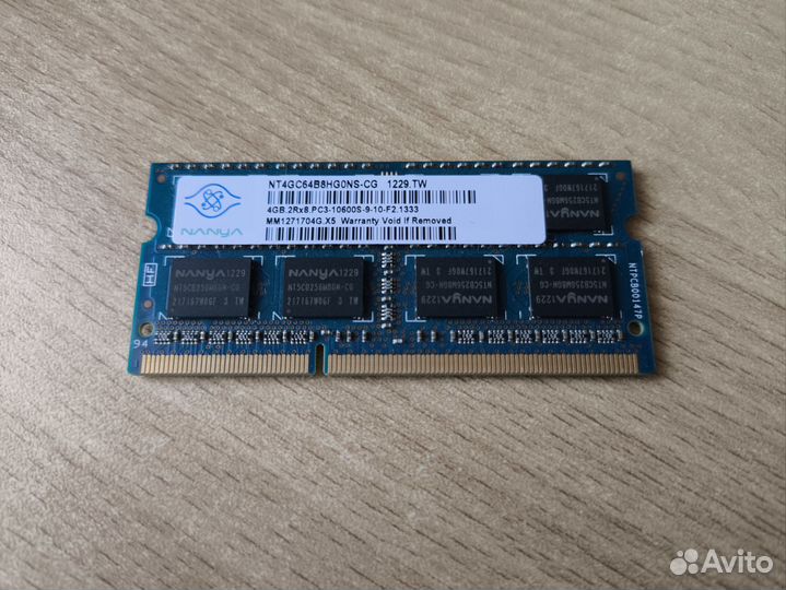 Оперативная память ddr3 для ноутбука 4gb