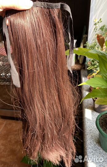 Накладной хвост шиньон на лентах