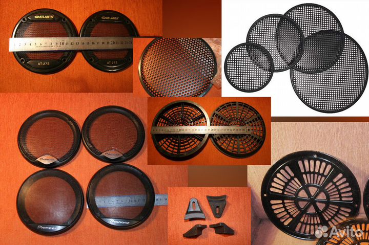 Подвесы динамиков, пыльники, фазоинверторы, грили