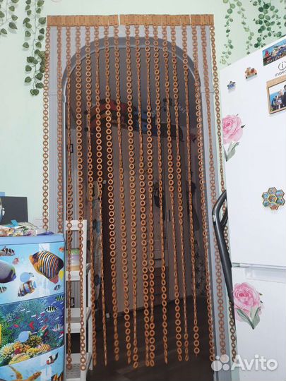 Декоративная деревянная штора