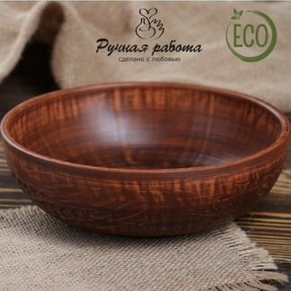 Глубокая тарелка / блюдо ручной работы / салатник
