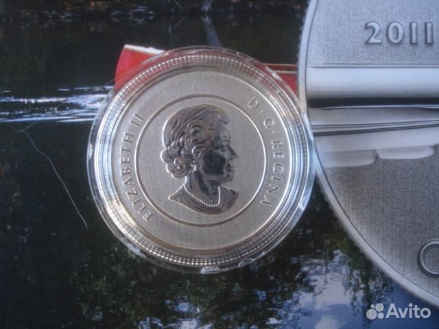 20 долларов 2011г. Канада. Серебро