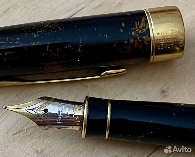 Parker sonnet 18k 750 золотое перо