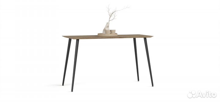 Стол обеденный Ланс 120 Wood Brown, Черный