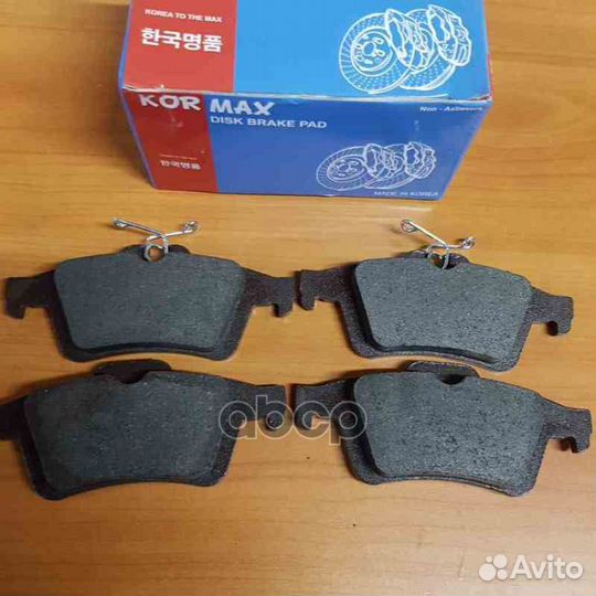 Колодки тормозные, задние (с антискрипной пласт