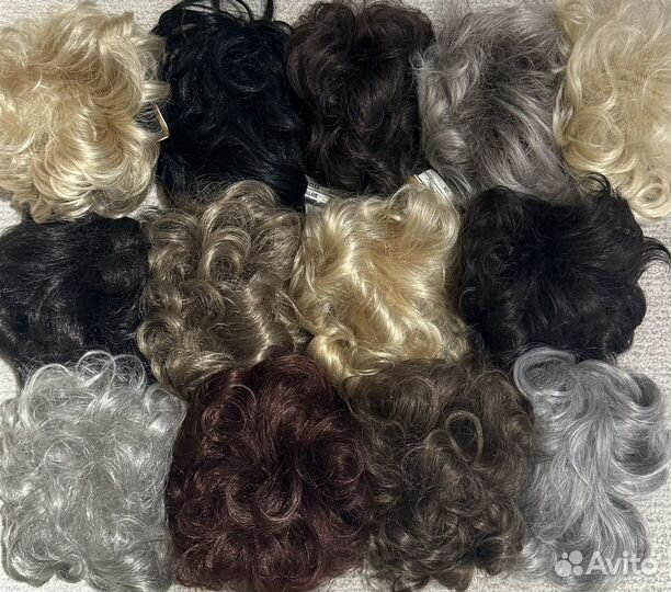 Хвост шиньон накладка на крабе