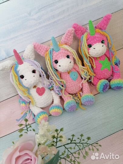 Единорог единорожка плюшевая игрушка