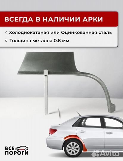 Ремонтные арки Toyota Corolla 7 (E100)