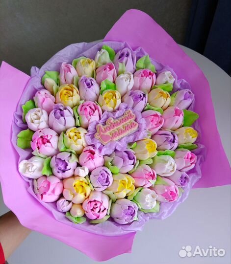 Зефирные тюльпаны