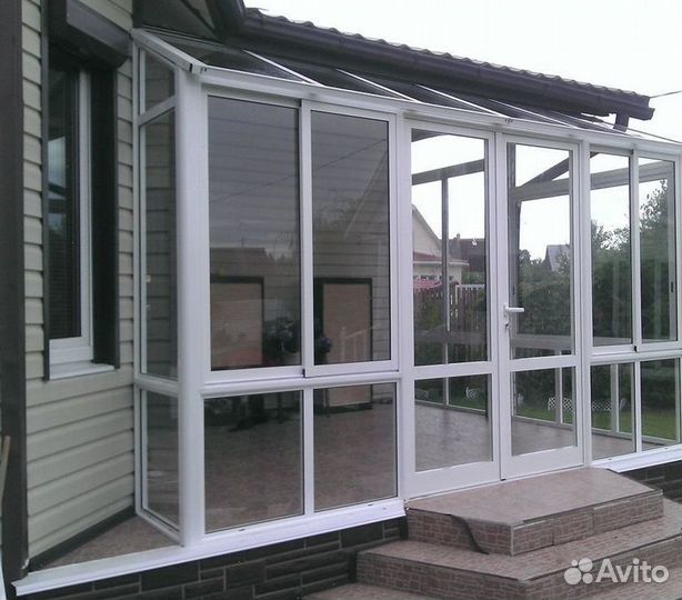 Остекление веранды раздвижное