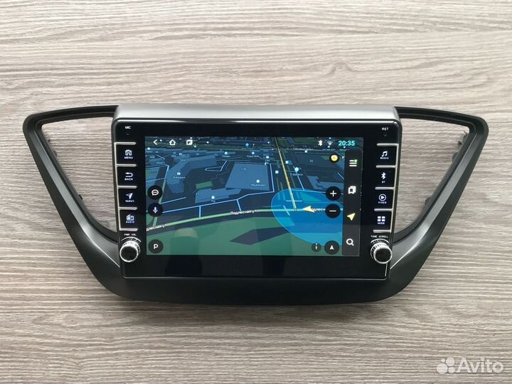 Магнитола Hyundai Solaris + физ.кнопки