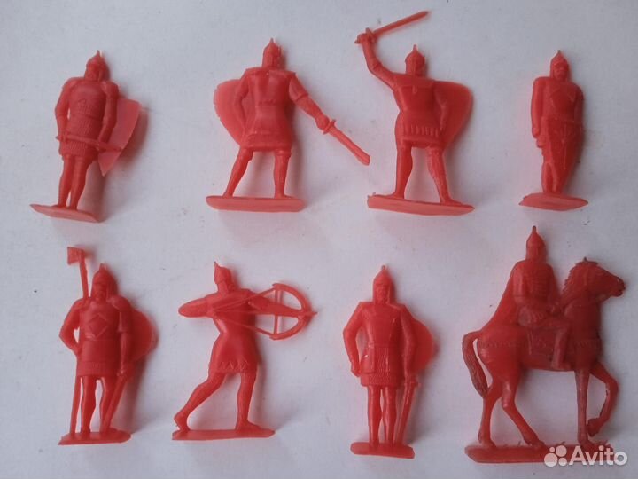 Ледовое побоище богатыри СССР солдатики фигурки
