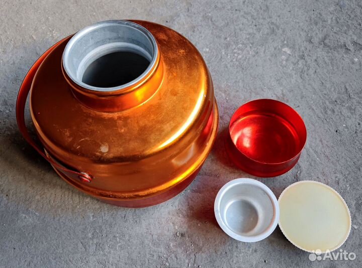 Термос пищевой алюминий 4л металл СССР Клеймо нкмз