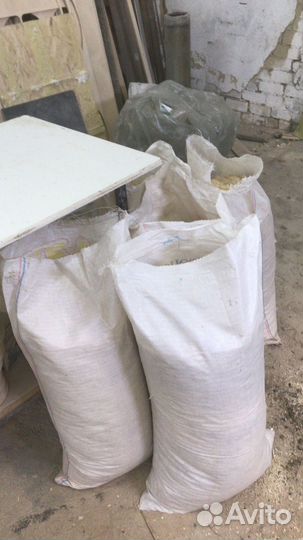 Опилки стружка в мешках