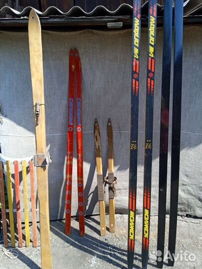 Лыжи санки коньки палки