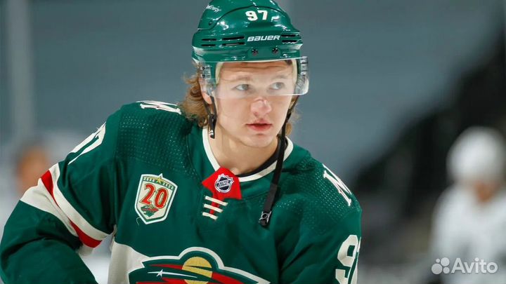 Хоккейная майка игровая с автографом Капризова