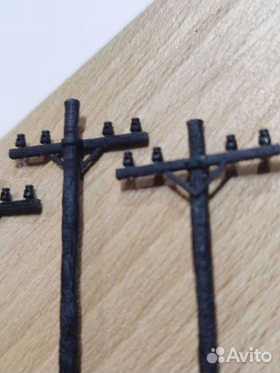 Железная дорога ho 1 87. Опоры, столбы