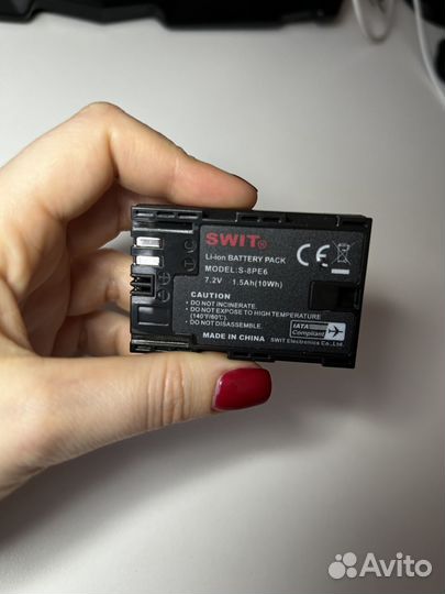Аккумулятор swit S-8PE6 для Canon dslr