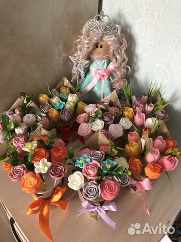 Цветы из мыла на День знаний 1 сентября