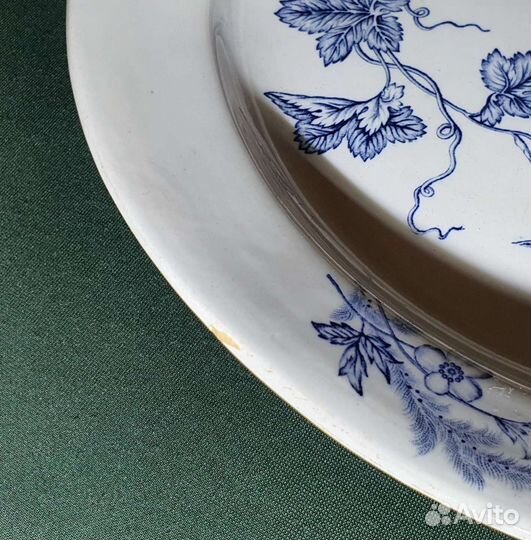 Старинное большое блюдо. 19 век