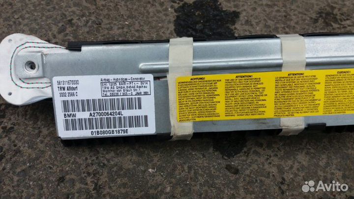 Подушка безопасности шторка задняя L / R BMW 5 E39