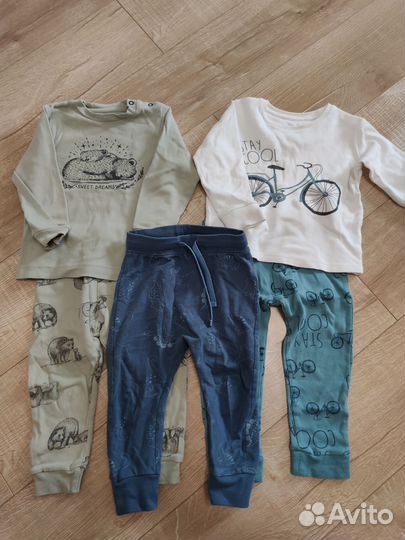 Пакет классных брендовых вещей для мальчика 80-86