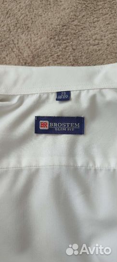 Белая айвори рубашка 116-122р