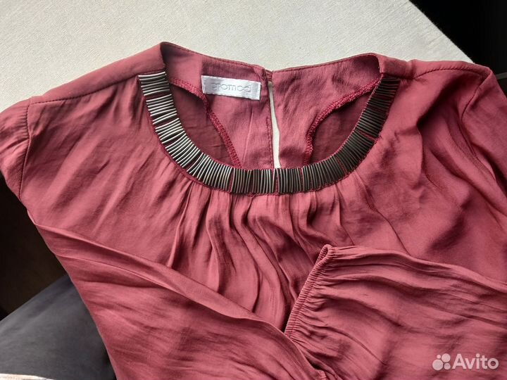 Блузка Promod шёлковая р.46 бу