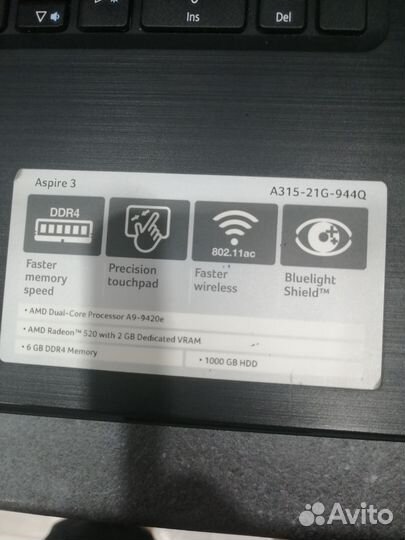 Acer aspire 3 a315 21