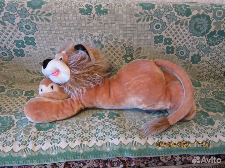 Большая мягкая игрушка Лев 85 см (новая)