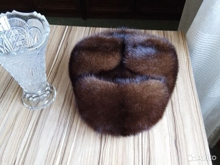 Норковая шапка мужская новая 58