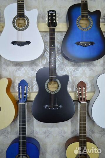 Гитара акустическая, новая + комплект