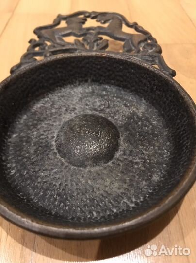 Пепельница с ручкой бронза старинная СССР