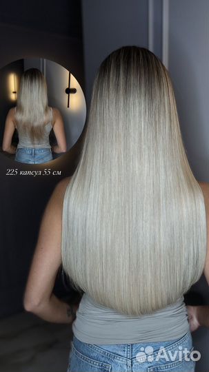 Наращивание волос (капсульное, горячая технология)