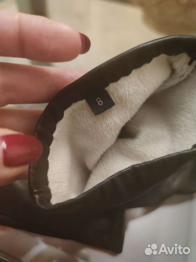 Перчатки кожаные