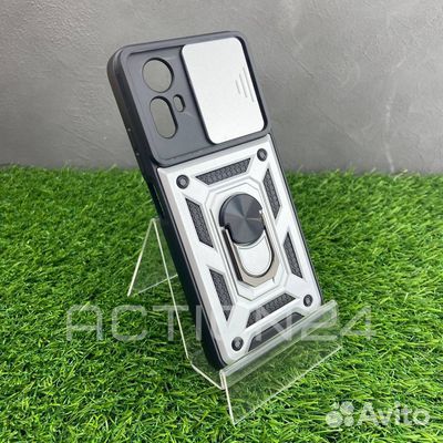 Чехол на Xiaomi Redmi Note 12S трансформер (серый)