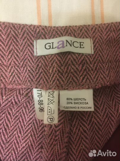 Брюки прямые шерстяные