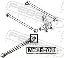 Сайлентблок тяги mazda 626 97-02 зад.подв.продо