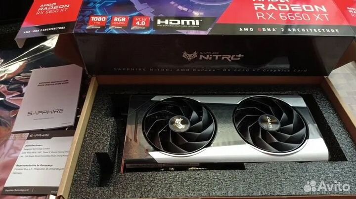 Sapphire AMD Radeon RX 6650 XT nitro+