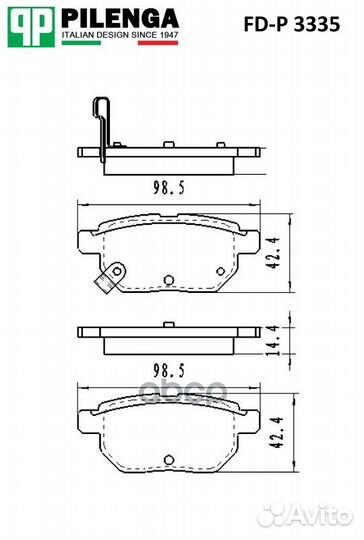 Колодки тормозные дисковые задние toyota coroll