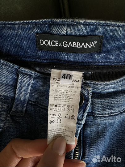 Джинсы женские Dolce&Gabbana темно-синие (40)