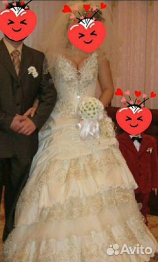 Свадебное платье+шубка