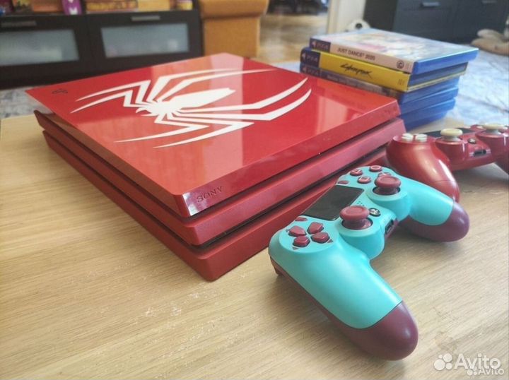 Ps4 pro spider man edition + геймпада