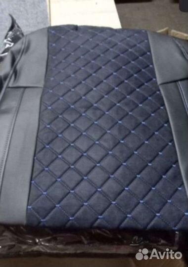 Чехлы chevrolet lacetti Франт алькантара с синем