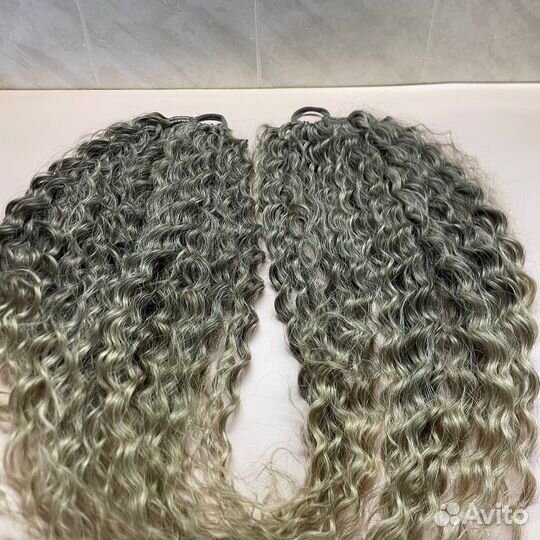 Хвост на резинке. Афрохвост из канекалона