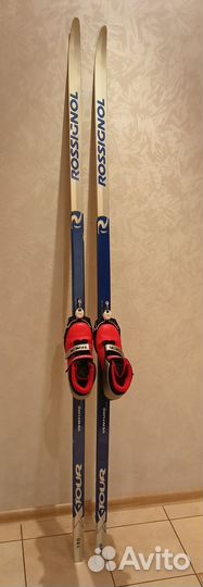 Лыжи беговые с ботинками 38