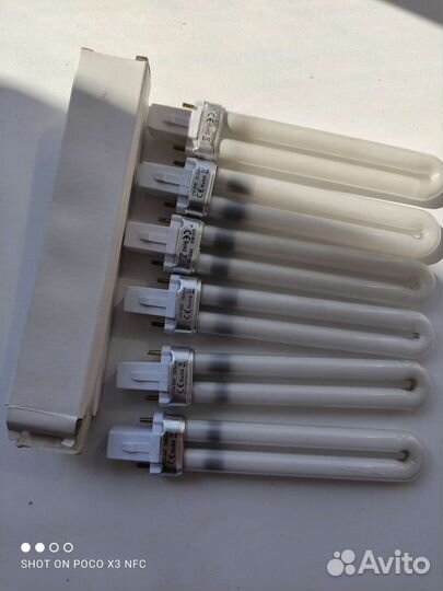 Сменные лампочки 9w для маникюрной лампы 6шт